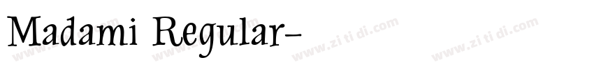 Madami Regular字体转换